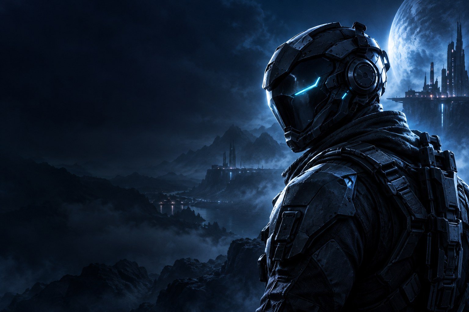 Original futuristic game artwork